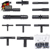 Dbreaks 113 StüCk Schlauchverbinder Set, 12 GrößEn T-Verbinder Schlauchverbinder