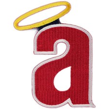 1971 California Angels 'a' Logo Halo Hat Cap Logo Emblem Patch Jersey Sleeve MLB