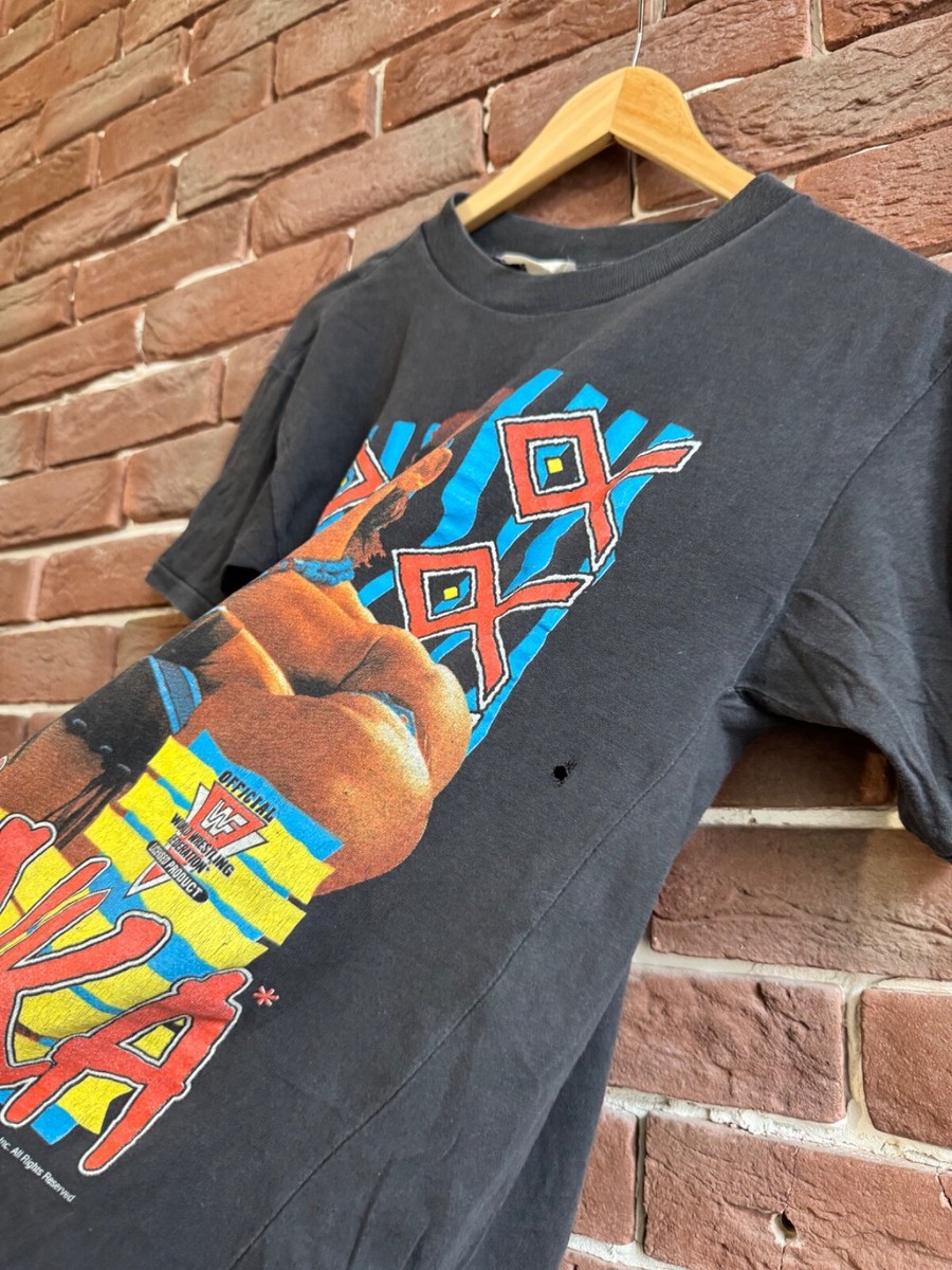 92' WWF Tatanka Vintage 90s Rare Wrestling Rap Tee s black | eBay