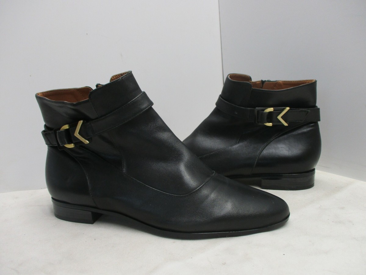 Calvin Klein Ferryn Black Leather Zip Ankle Boots Womens  display picture 3