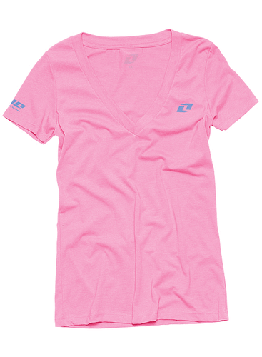 ONE INDUSTRIES WOMENS T-SHIRT top AHOI TEE PINK or GREY girls motocross mx - Picture 2 of 3