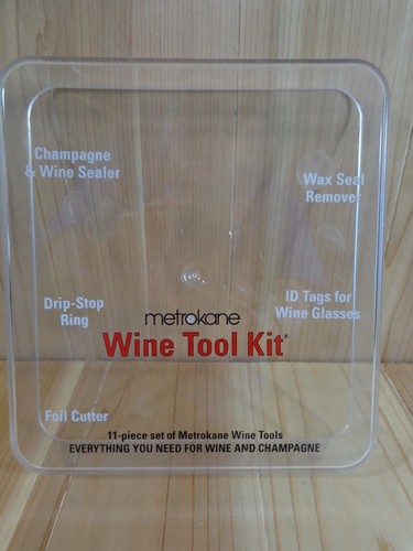 Metrokane Wine Tool Kit 11 Pieces For Wine and Champagne Bottles - Picture 3 of 5
