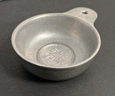 Vtg Wilton Armetale Measuring Cup “All Gone" 1973 Made In USA Metal Alloy 8oz