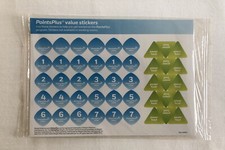 Weight Watchers Points Plus Value Stickers Set of three sheets sticker sheet
