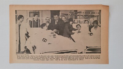 Babe Ruth Lincoln Hospital 1929 Baseball Picture | eBay