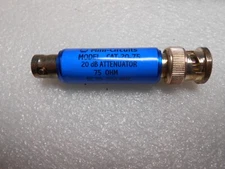 Mini-Circuits 20dB Fixed Attenuator 75 Ohm DC-500MHz, CAT-20-75, BNC