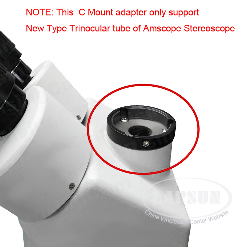 Microscope Camera AmScope 0.7X Stainless Steel C-mount Camera Adapter ...