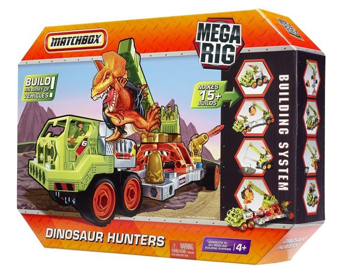 Matchbox Mega Rig Dinosaur Hunters Building System 15 in 1 Builds