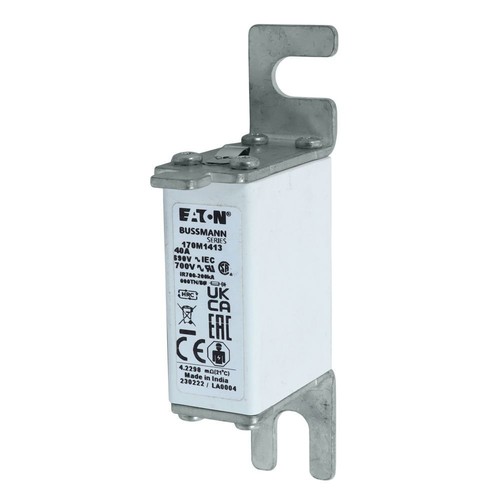 Fusible especial Bussmann 170M1413, 40A, hoja de cuerpo cuadrado de 690 VCA # - Imagen 6 de 6