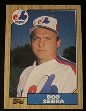 1987 Topps Bob Sebra Baseball Rookie Card (RC) #479 Expos Pitcher VG O/C. rookie card picture