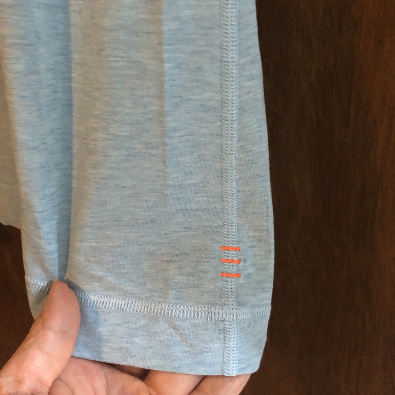 lululemon mens basic tee light blue stretch size … - image 4