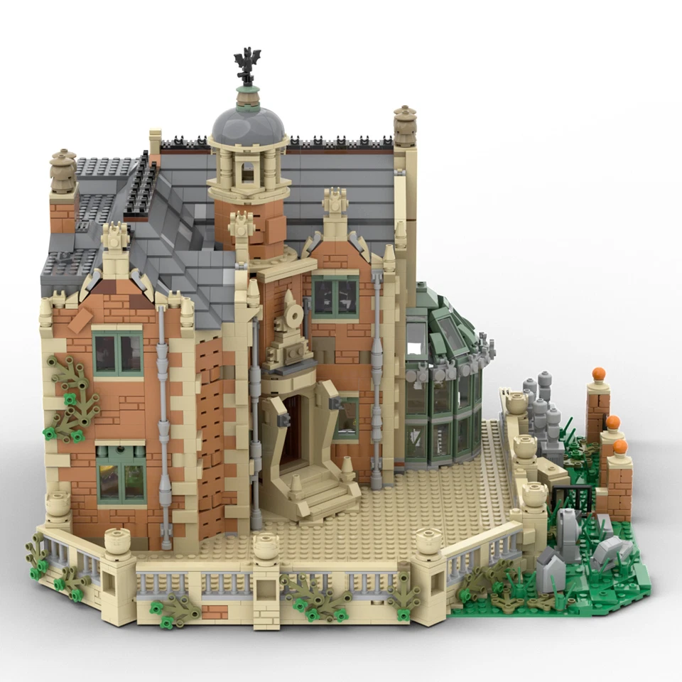 Moc The Haunted Manor 3944 Gothic Revival Style Architecture Building Block SET - Image 3 of 4