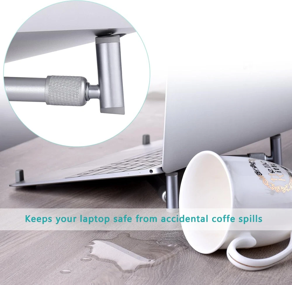 Laptop Stand Adjustable Laptop Stand for Macbook Pro Aluminum Desk Foldable US