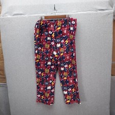Harry Potter Pajama Kids XL 16-18 Hogwarts Multicolored Comfort Home Sleep