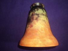  TULIPE  PATE DE VERRE   DAUM ART DECO/NOUVEAU MULLER LAMPE LUSTRE