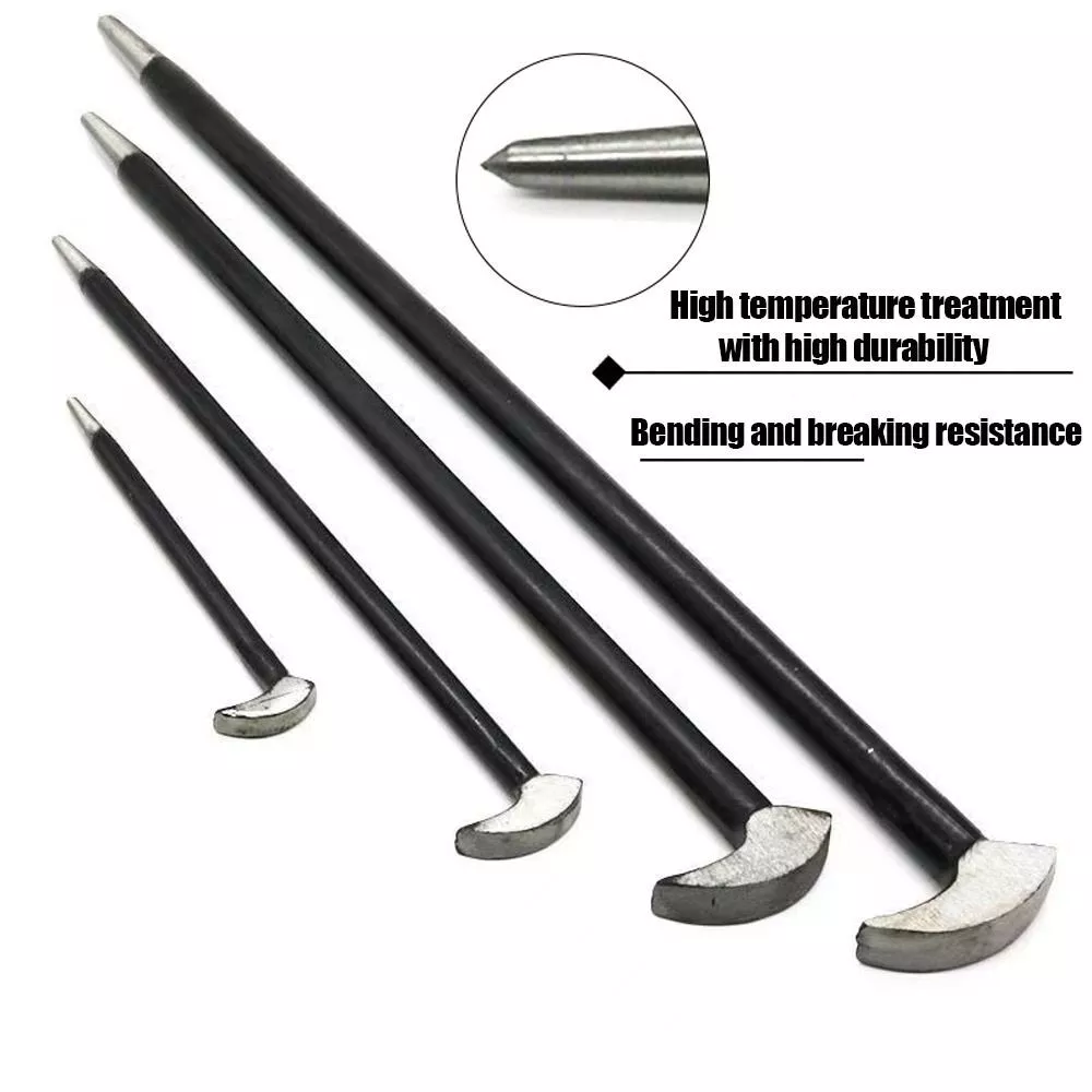 Carbon Steel Crowbar Woodworking Tools Nail Remover Tool Durable Pry Bar Crow