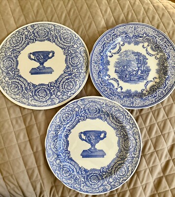 Copeland Spode, Blue Room, Plates, Blue White, England, and 11” 