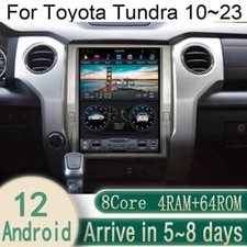 12.1" Android Navigation Car Gps Stereo Radio Carplay For Toyota Tundra 10~24
