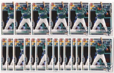 x100 Edwin Arroyo 2021 (1st) Bowman Draft #74 Rookie Card RC lot Cincinnati Reds
