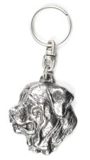 Tosa Inu, Tosa-Ken, Japanese Mastiff - Silver-plated dog pendant, handbag decora