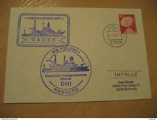F/S GAUSS Hydrography Institut Ship Cover KIEL 1984 Cancel GERMANY Physics Maths