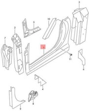 Audi R8 Türrahmen links 420810575 Original NEU