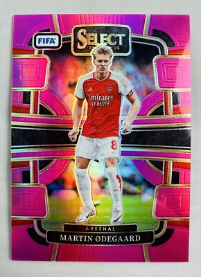 Martin Odegaard 2023-24 Select FIFA Terrace Pink Prizm #/75