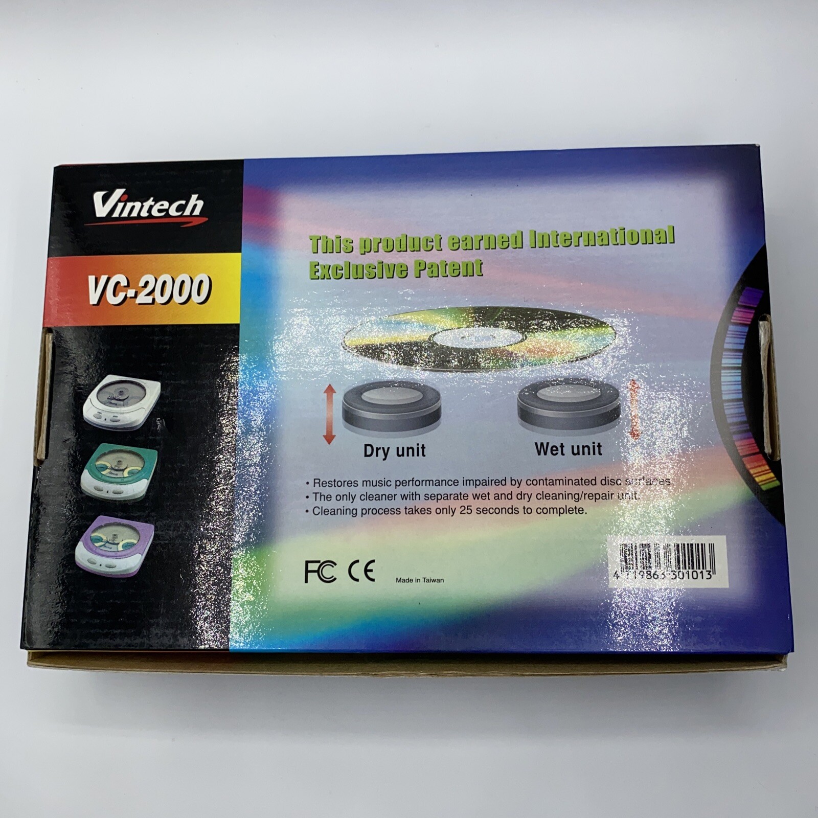 VINTECH DR CLEAN VC 2000 2 IN 1 PROFFESIONAL CD 2FDVD REPAIRER 2F vintech-dr-clean-vc-2000-2-in-1-proffesional-cd-2fdvd-repairer-2f