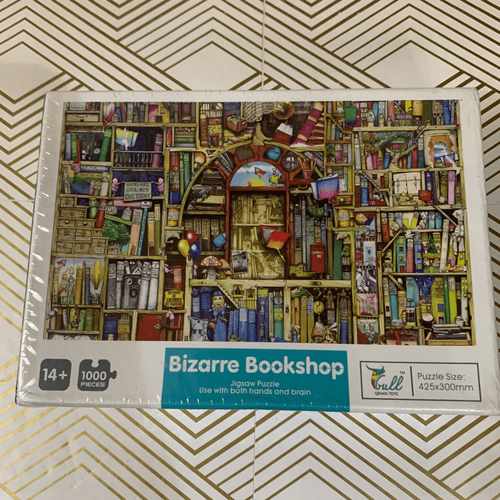 The Bizarre Bookshop Puzzle 1000 Teile Familienspaß bunt neu versiegelt