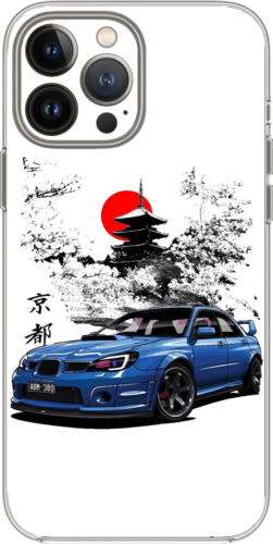 Japan Red Sun Car JDM Sport Race Moon Case Cover Silicone / Shockproof / MagSafe - Afbeelding 1 van 11