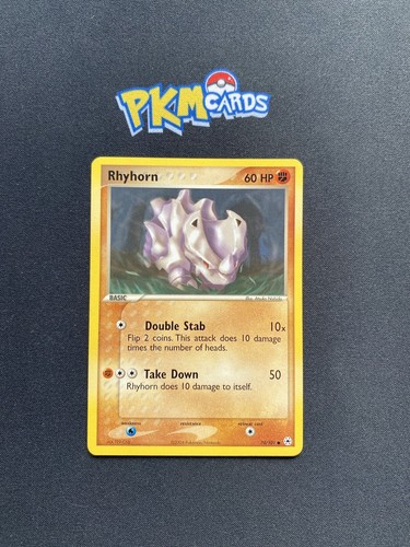Pokémon TCG Rhyhorn Hidden Legends 70/101 Regular LP.