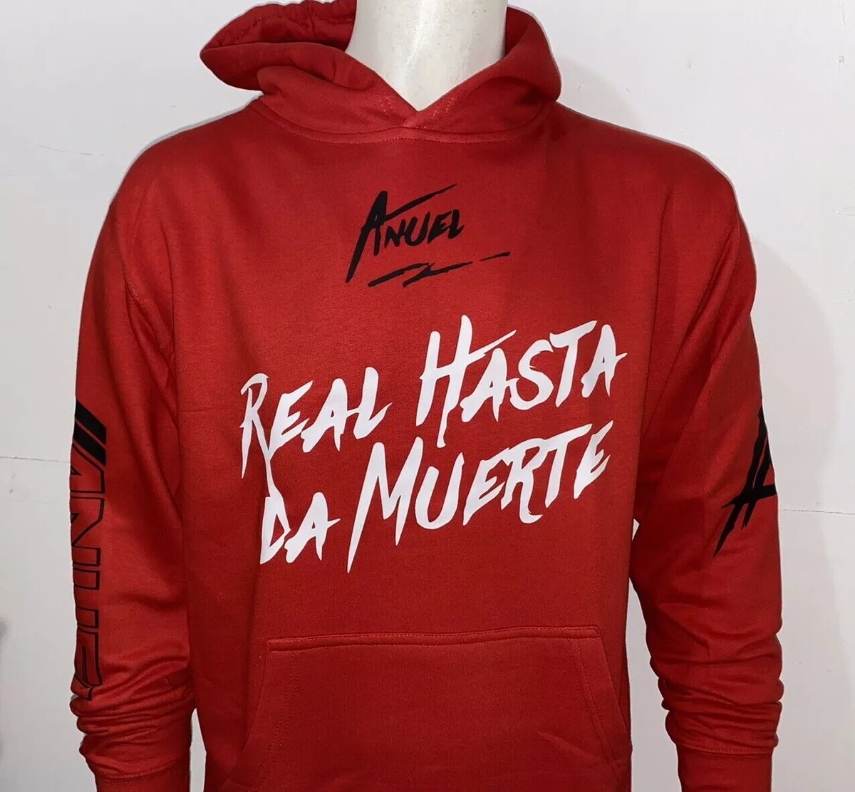 perderse Inmundicia Rápido EMMANUEL Anuel AA Hoodie Tour Promo Real Hasta La Muerte Merch S-5XL New  2021 | eBay