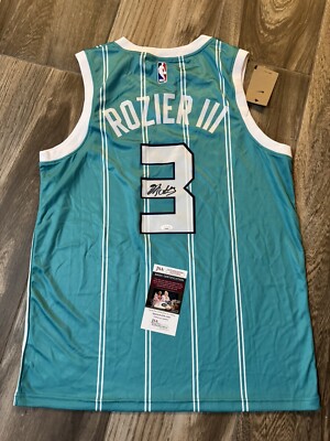 Scary Terry William Rozier lll Signed Charlotte Hornets Jersey NBA JSA COA 