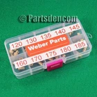 JET KIT 4 MAIN 120 130 135 145 AIR 160 170 175 180185 WEBER CARBURETTOR DCOE IDF