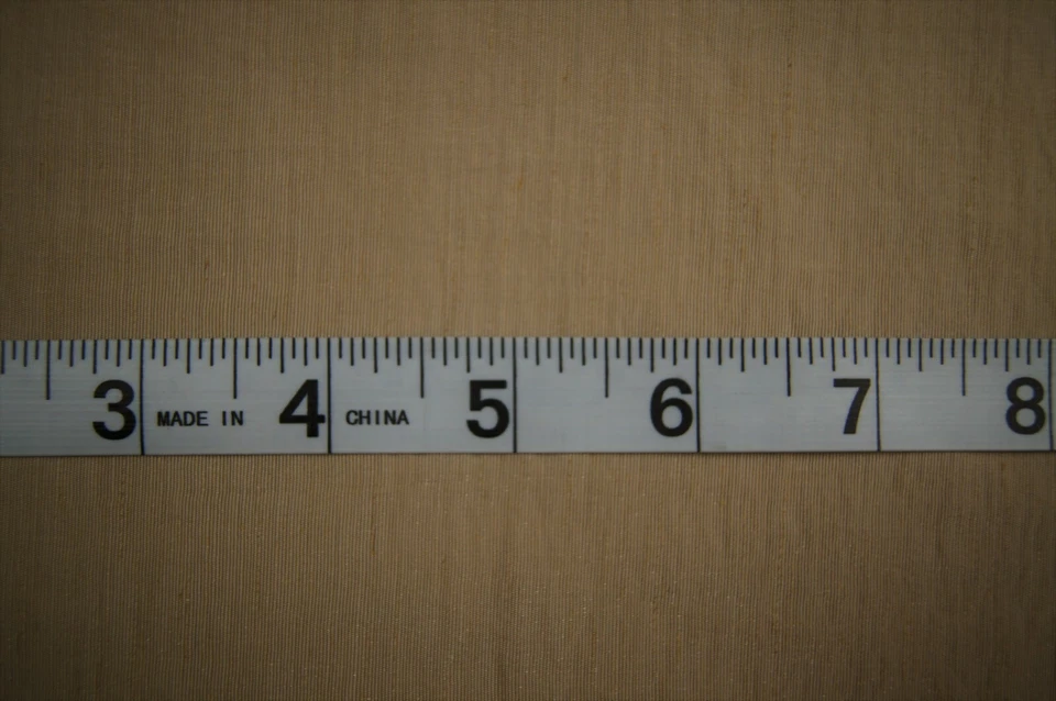 2+ Yards Beige Light Thin Strong Textured  Fabric 93" X 50" - Image 4 of 4