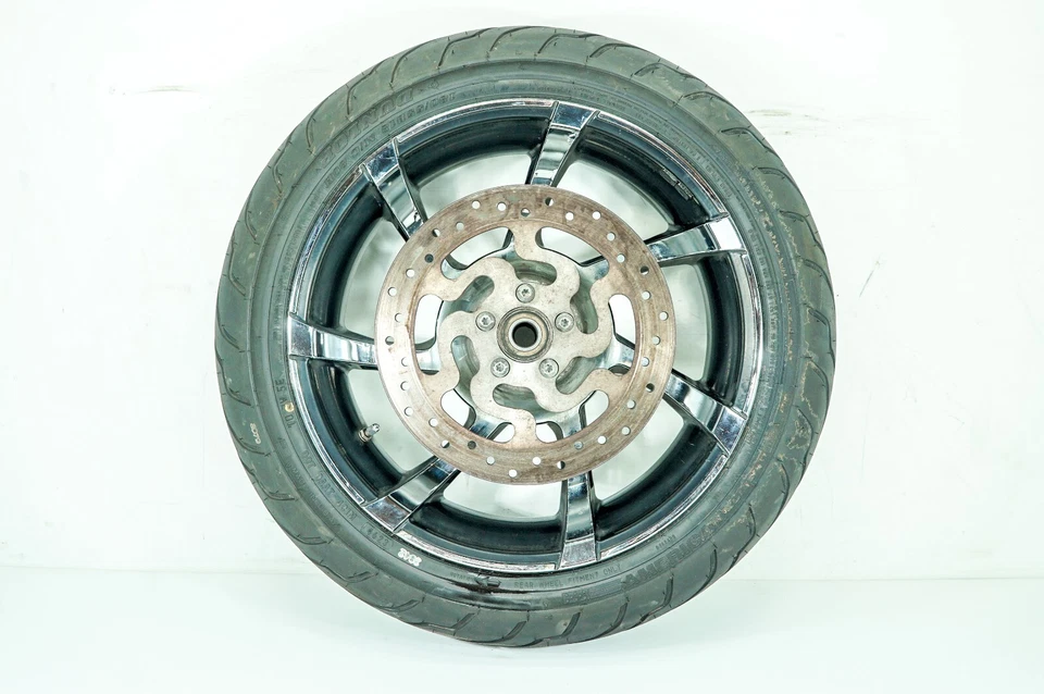 13 Harley Road Glide CVO llanta trasera neumático cromo agitador 180/55B18 18" 1305 Foto 2 de 4