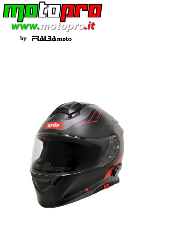 APRILIA - CASCO BT MODULARE (Nero/Rosso/Grigio) | eBay
