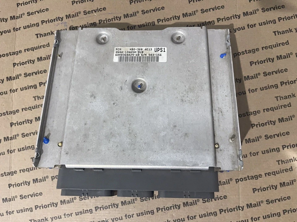Lincoln LS 2004 3,9 L V8 4W4A-12A650-Bub motor módulo de computadora PCM ECM ECU Foto 3 de 4