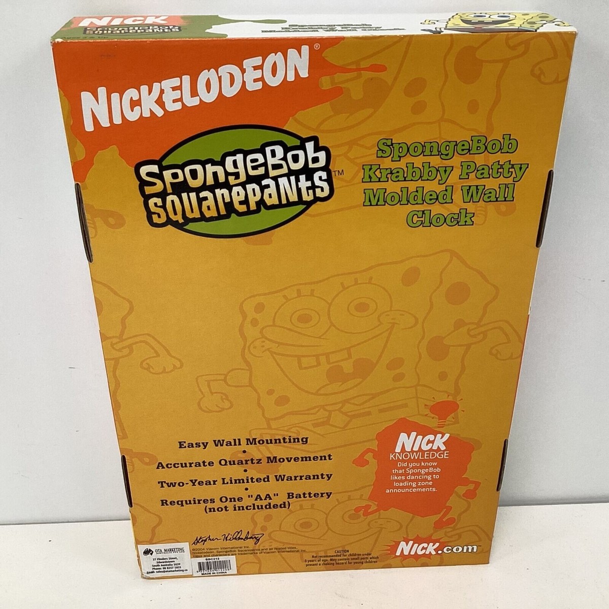 アメコミ SpongeBob Krabby Patty Molded Wall Clock Spongebob Krabby Patty Molded Wall Clock 2004 | eBay