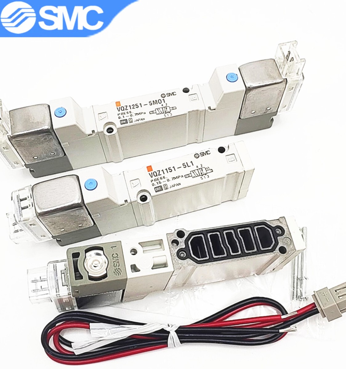 1pcs SMC Solenoid Valve VQZ1151/1251/1150B-5L1/5M1/5L/5M/5LO1/5MO1