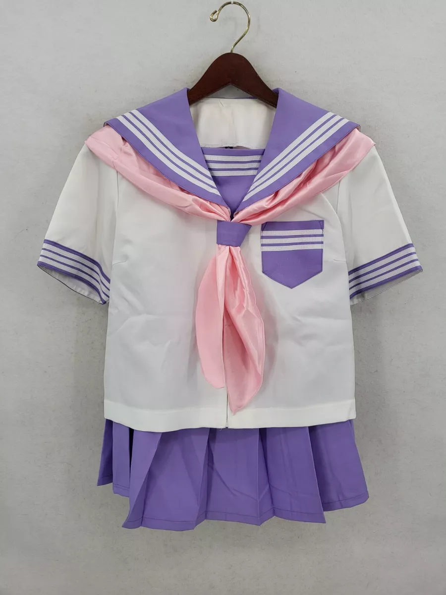 Purple white cheap outfit