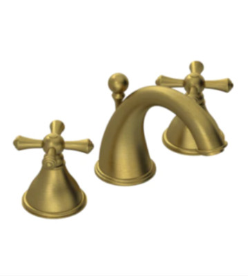 Rubinet 1AFJC Antique Brass Matte Widespread Lav Set (Jasmin Spout) Less Drain