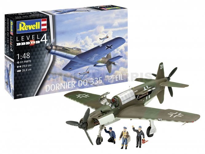 REVELL 03795 1/48 Dornier Do335 "Pfeil"