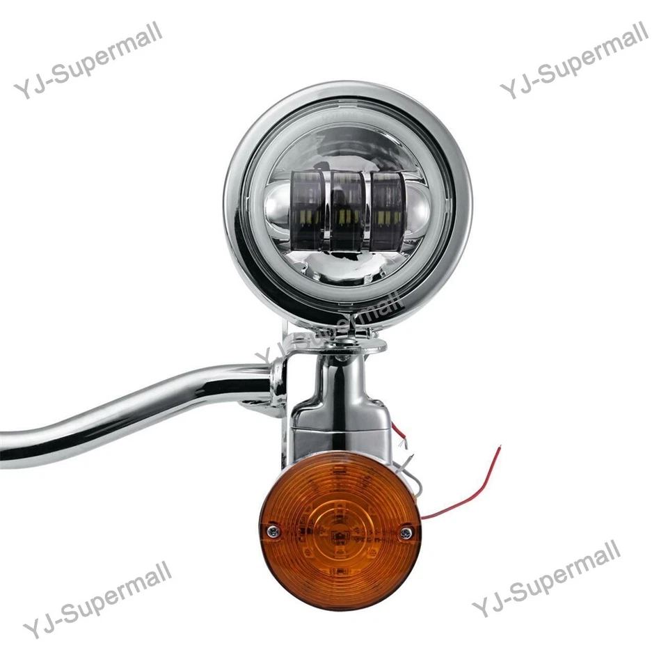 Kit de señales de barra de luz de paso para Harley Davidson Heritage Softail Classic FLSTC Foto 4 de 4