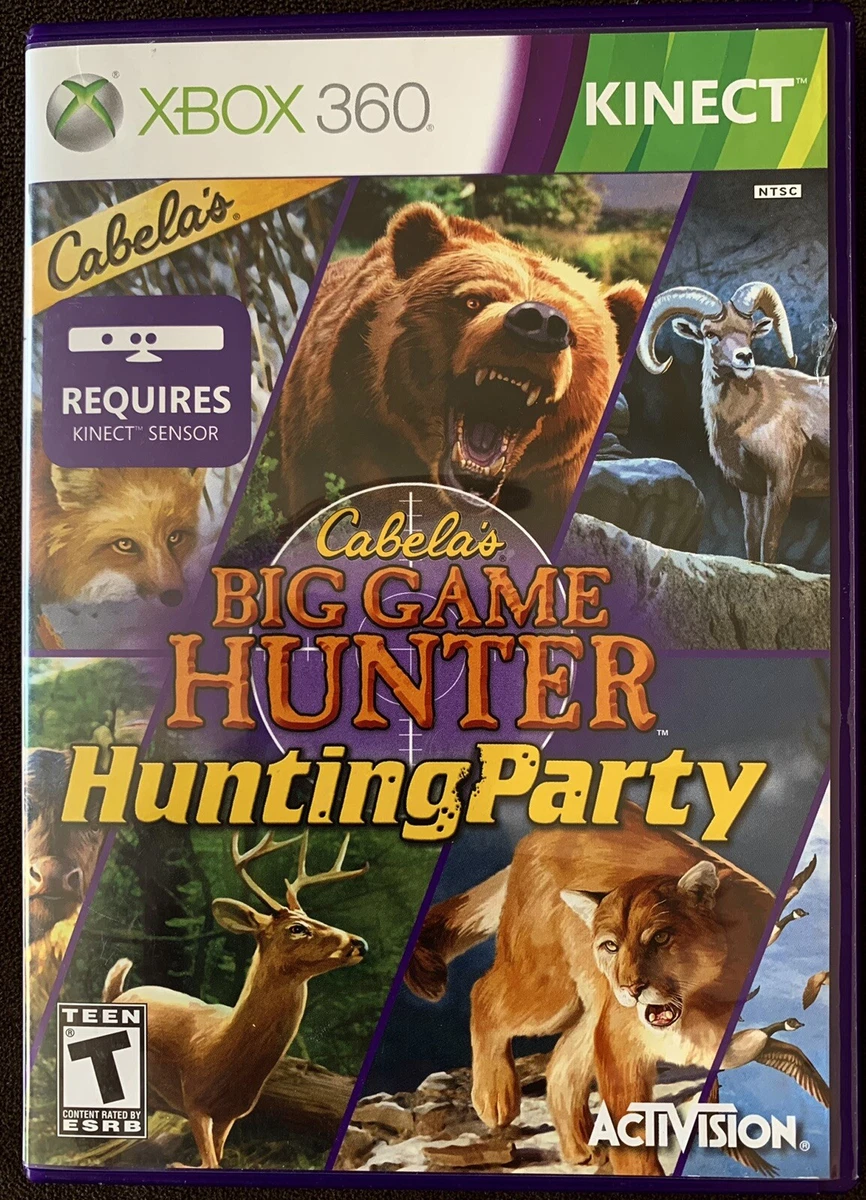 Cabela s Big Game Hunter Hunting Party XBOX 360 Video Game Kinect