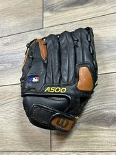 Wilson A500 A0500 12 Soft Ecco Leather 12" Baseball Glove Mitt Right Handed RHT