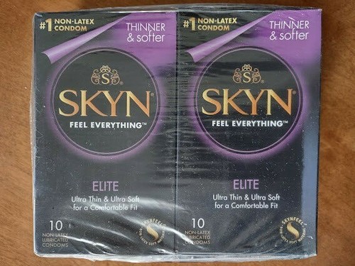 X4 Lifestyles Skyn Elite Non Latex Lubricated Condoms 10ct Retail