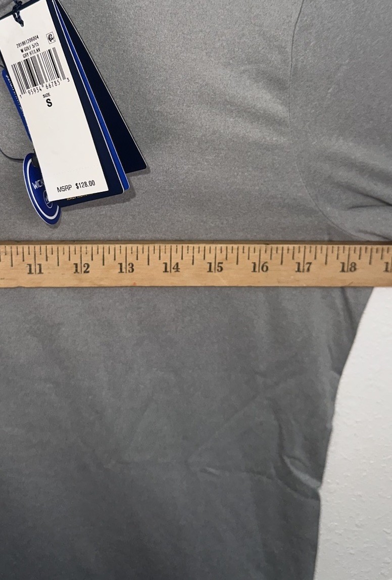 Nuova Polo Golf Ralph Lauren Maglia 1 4 Zip Giacca Donna Piccola Grigio Lavanda Pony