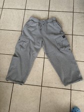 Grey baggy cargo sweat pants