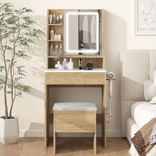 Makeup Vanity Desk with Mirror and Lights 24" Dressing Table